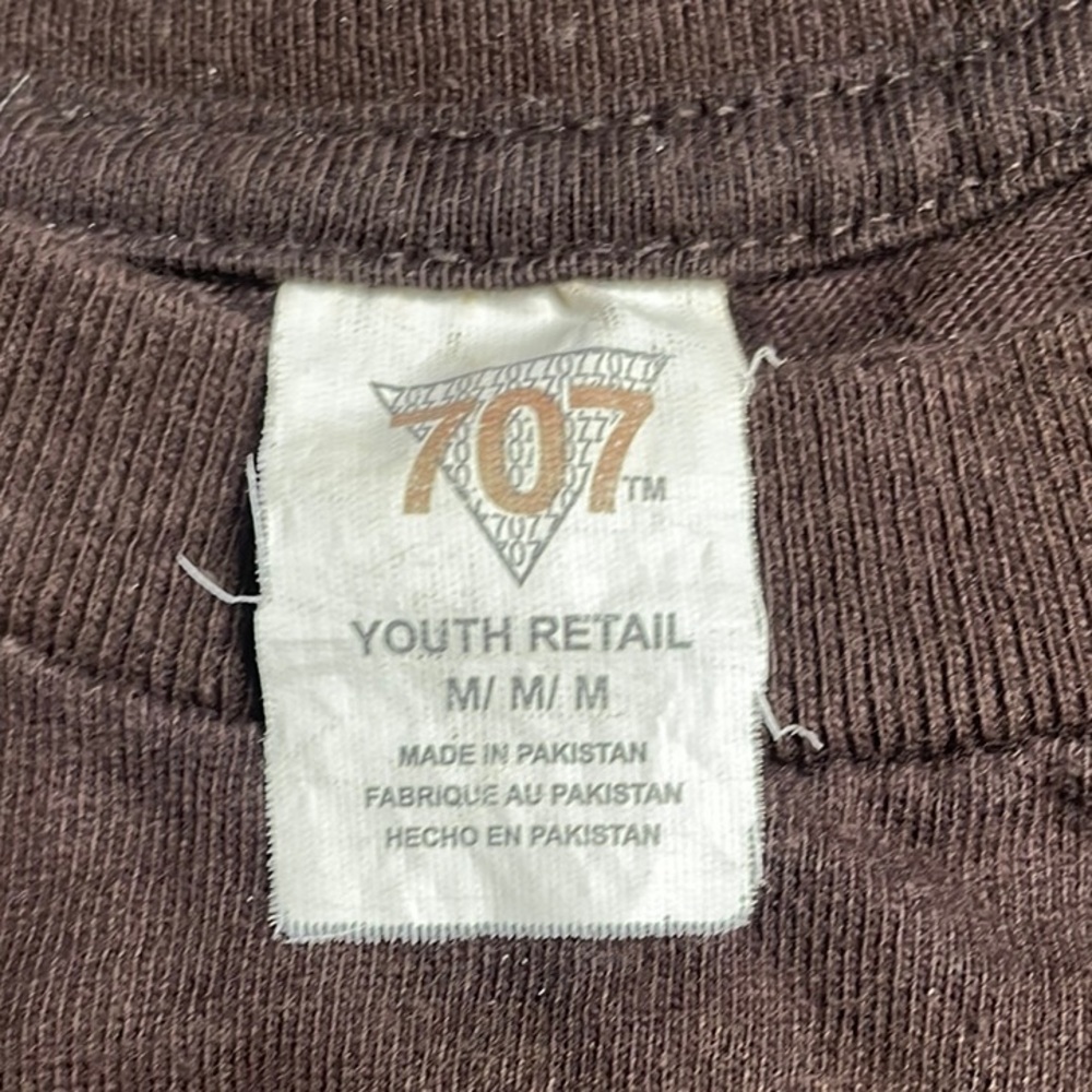 Kids Faux Layered Brown Graphic T-Shirt - Picture 5 of 6